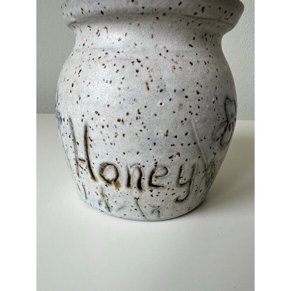 Handmade Pottery Honey Pot with Dipper - Picture 5 of 10